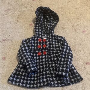 Toddler Black and White Houndstooth toddler Coat